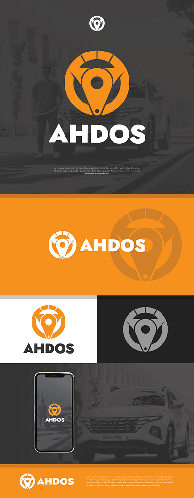 AHDOS best bold branding classic clean creative graphic design logo minimal morden simple strong ui unique