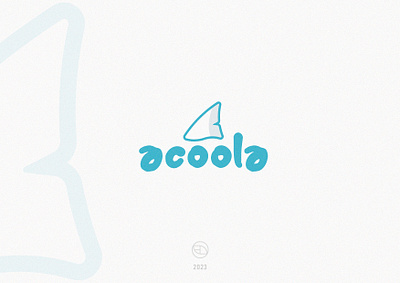 Logo Acoola icon logo design logodesign logotype minimal shark ux