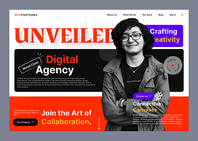 Creative Design Digital Agency crafting creativity design digital agency figma landing page product design ui uiux uiux design ux webdesign website website design