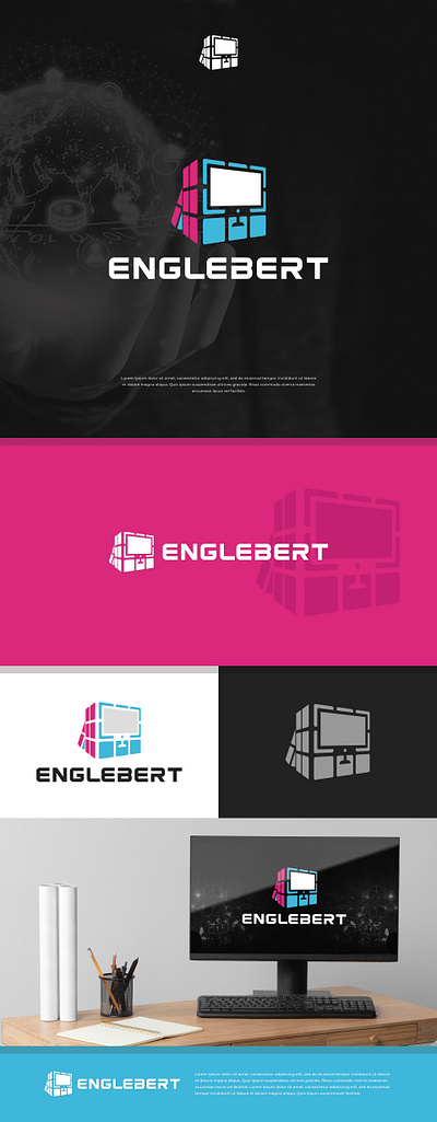 Englebert best bold branding classic clean creative graphic design logo minimal morden simple strong ui unique