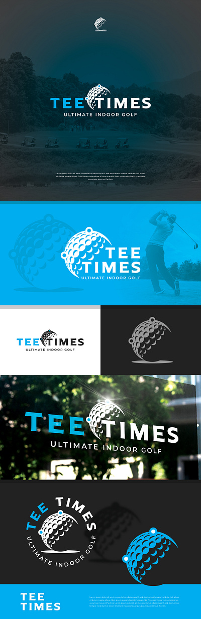 Tee Times best bold branding classic clean creative graphic design logo minimal morden simple strong ui unique
