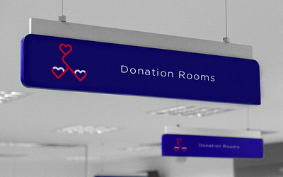 Trieart - Blood Donation Center blood blood donation blue branding catalogue design donation donation room graphic design logo logo design red sign trieart