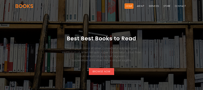 Books/ Landing page landing page ui uiux web design