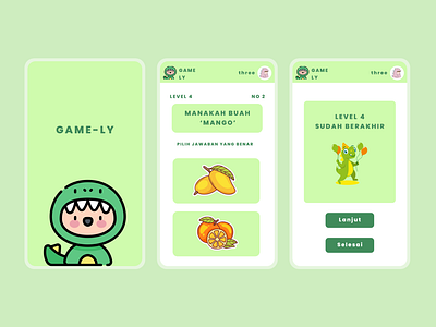 Game-Ly App app game graphic design ui uiux