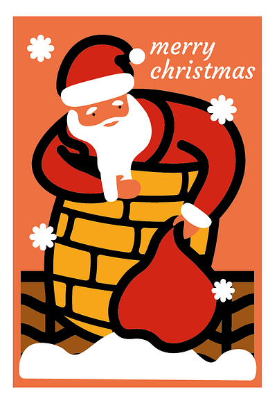 Christmas card card character chrismascard happynewyear illustration picture santa santaclaus
