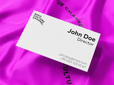 Baku Culture Channel - Bakı Mədəniyyət Kanalı - BMK baku culture channel bmk branding business card card design graphic design logo logo design