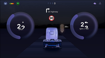 Ford Trucks concept HMI animation car screen cluster hmi hmi screen interface user interface