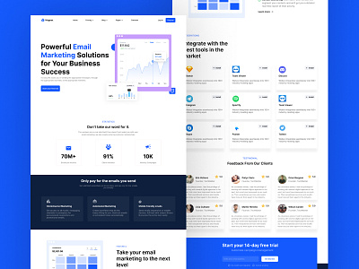 Digital Agency Landing Page Design app app design design digital agency landing page digitaldesign dribbblers email marketing landing page hero section landing page product design typography ui uiinspiration userinterfacedesign ux uxdesign uxinspiration uxui web design websitedesign