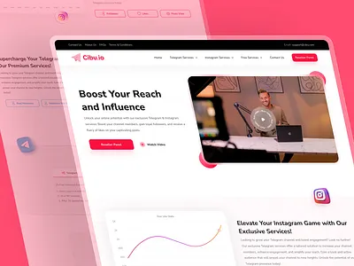Cibu Landing page design instagram landing page social media telegram ui uidesign userinterface