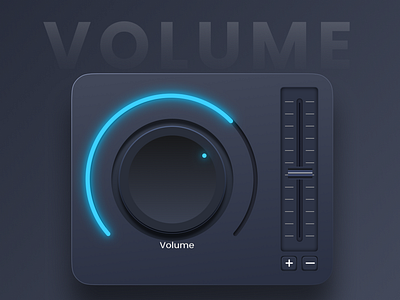 Volume controller animation figma mobile ui webdesign