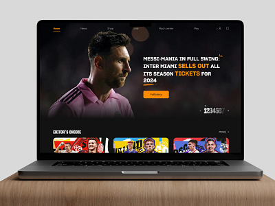 ⚽Soccer Web UI-Landing page branding clean concept design graphic design home page illustration landing page landing page design product landing soccer sport ui ux vector web web design