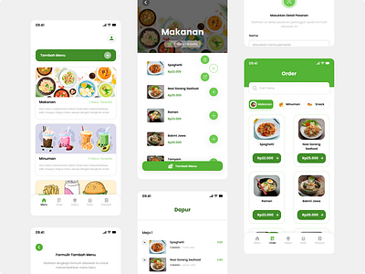 Restaurant App - Mobile UI app mobile design restaurant transacton ui uiux design