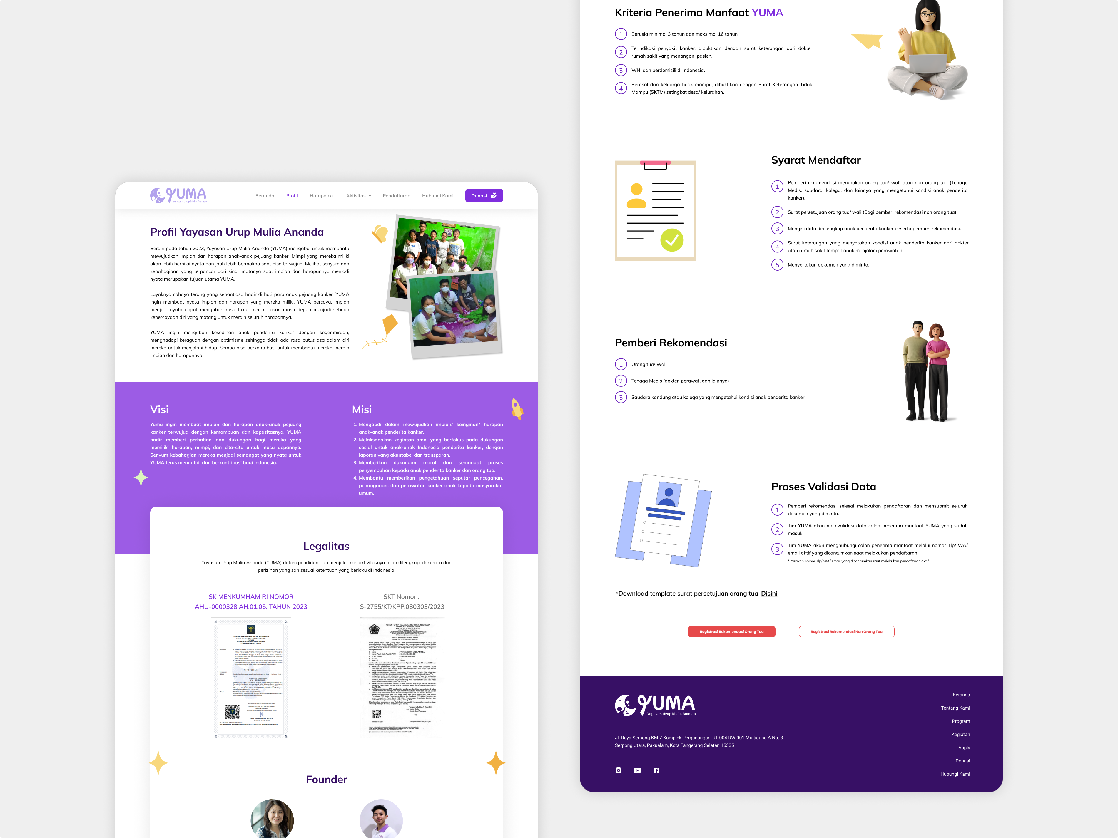 YUMA - Donation Website about us donation explore illustration ui uiux design web design website