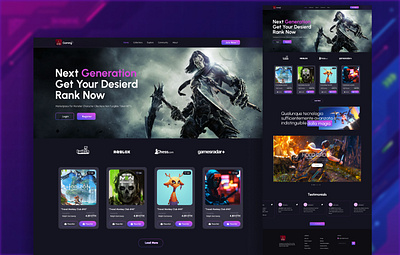 Gaming Platform Landing Page | UI UX Designer design figma gamers gaming landing page ui ui ux user interface website