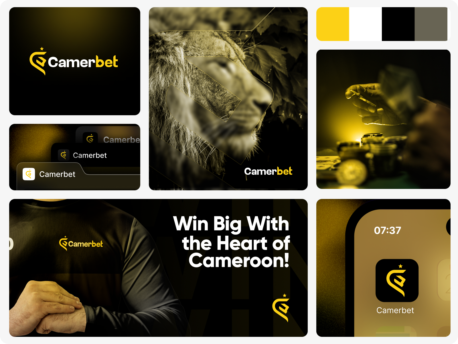 Camerbet: Betting Platform Branding 3d alanmystique animation brand identity branding design graphic design illustration logo minimal motion graphics product product design ui vector web