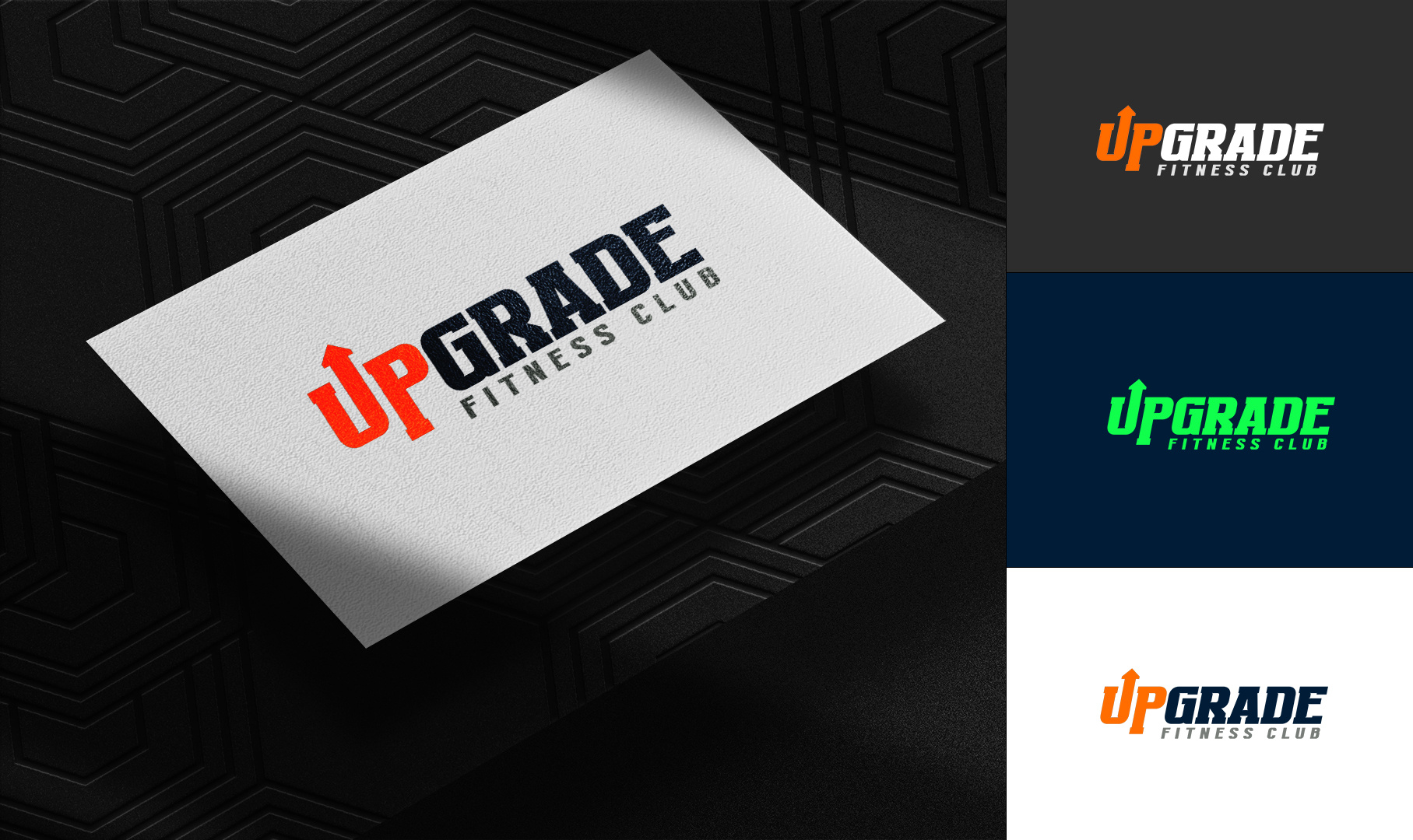 Upgrade Fitness Club Logo Design branding graphic design logo