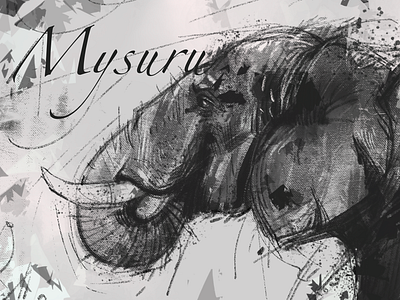 mysore elephant branding graphic design logo motion graphics