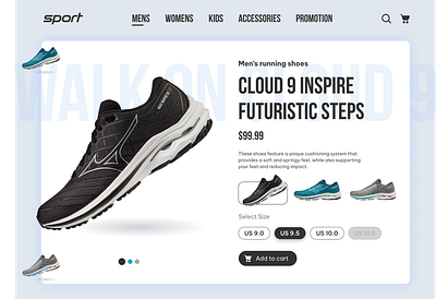 Online shoes store website design design online shoe shoe store ui ux web website