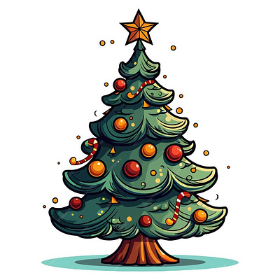 Christmas tree Christmas decoration vector illustration christmas tree decoration