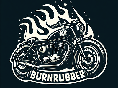 Burn Rubber Logo speed and style