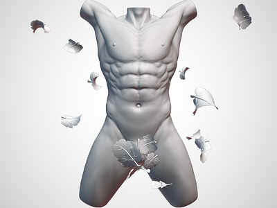 Male sculpt 3dart 3dmodeling animation b3d blender3d character illustration motion graphics