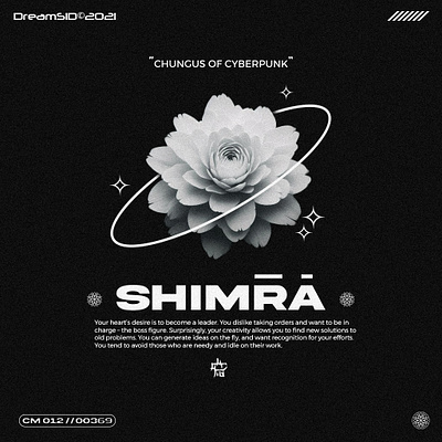 SHIMRA. design flower furute graphic design illustration minimal poster typography vector