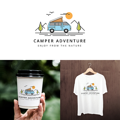 Camper Logo camper design graphic design illustration logo