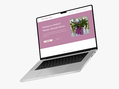 Website for Little Darlin' Flora branding ui web design web development website design