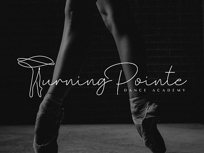 Turning Pointe Logo academy ballet dancing design designer dribbble graphics logo