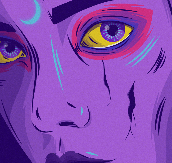 In pieces adobe illustrator advertising colorful digital art digital illustration digital paiting editorial graphic design illustration portrait portrait illustration purple vector art women art women portrait