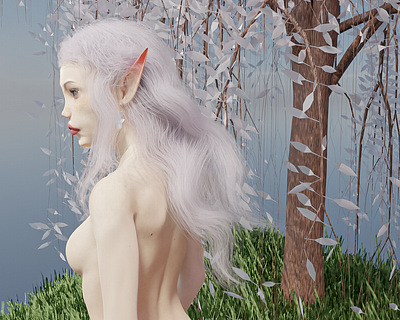 Fairy elf girl 3d blender digital artwork elf elfgirl fairy graphic design model