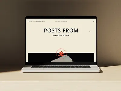 Posts from somewhere Travel Blog blog branding branding and identity design germany graphic design hamburg macbook travel blog web
