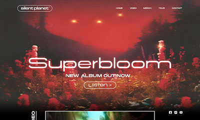 Silent Planet Website concept figma ui ux web webdesign