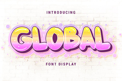 Global - Display Font 3d font alternates bold font display font duo font global display font graffiti fonts sans serif font