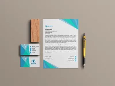 BUSINESS CARD & LETTERHEAD brand identity branding business card corporate identity design graphic design letterhead logo najoa prome najoa prome services
