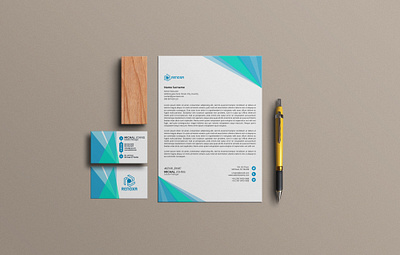 BUSINESS CARD & LETTERHEAD brand identity branding business card corporate identity design graphic design letterhead logo najoa prome najoa prome services