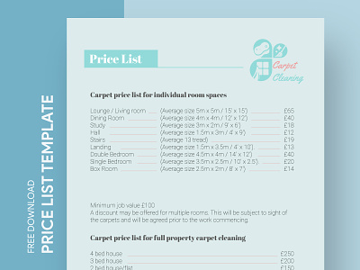 Carpet Cleaning Price List Free Google Docs Template business charges clean cleaning corporate docs document free google docs templates free template free template google docs google google docs list price price list pricelist rate tariff template templates