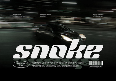 Snoke - Display Font display font futuristic font modern font snoke y2k