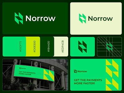 Norrow - Logo Design Concept arrow banking brand identity branding concept corporate data design designer portfolio fast finance fintech futuristic logo logo designer modern money n payment secure