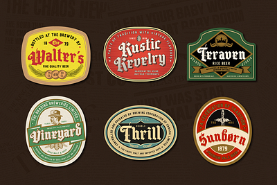 Vintage Beer Label beer design display font label typeface typography vintage