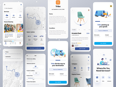 Tribo Mobile app | Real Estate app branding business design house ios app map mobile ofspace on demand real estate agency realestate realestateinvesting realestateinvestor ui ux