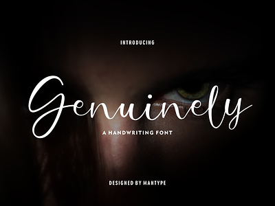 Geniunely handwriting script font elegant font font fonttype logo font luxury font signature font