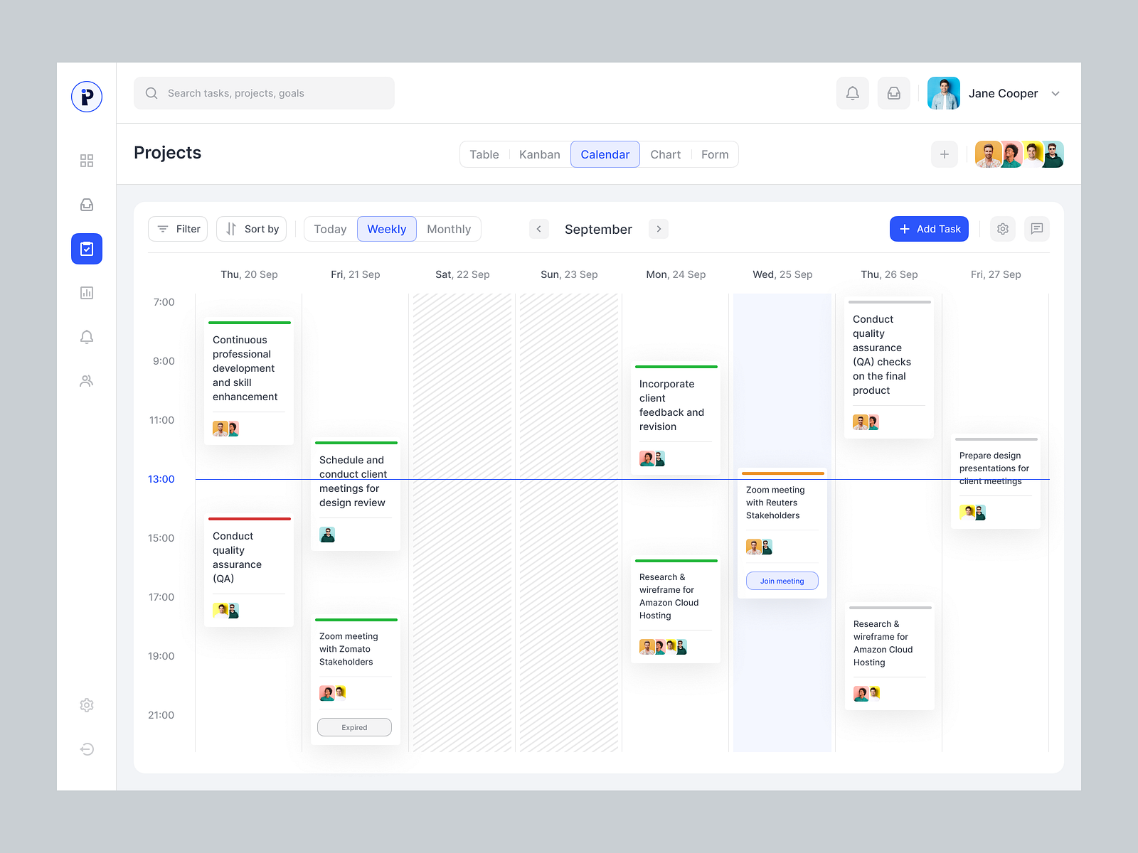 Timeline Project Management UI by Artiflow SaaS for Artiflow UI/UX ...