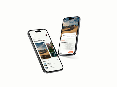 Unveiling the Essence of Our Travel Booking App Concept! appdesigninspo dribbbleshowcase travelappux travelsimplified ui uiuxmagic userfriendlydesign ux voyageeasedesign wanderlustjourney