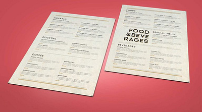 Vintage Menu Design design food menu graphic folks menu vintage