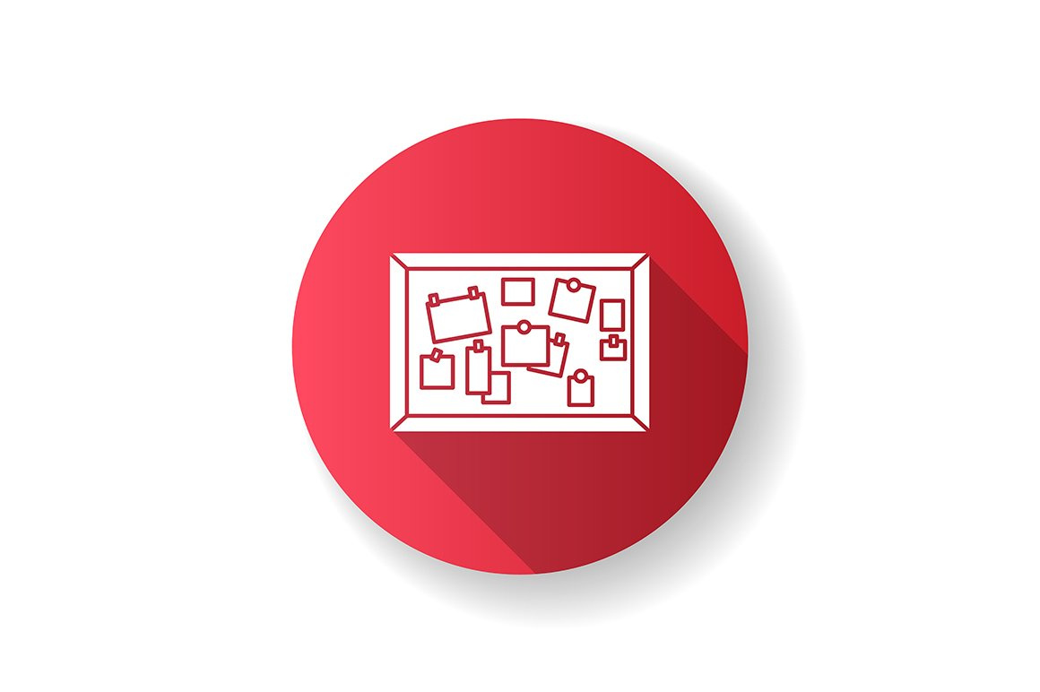 Bulletin board flat design icon by bsd studio on Dribbble