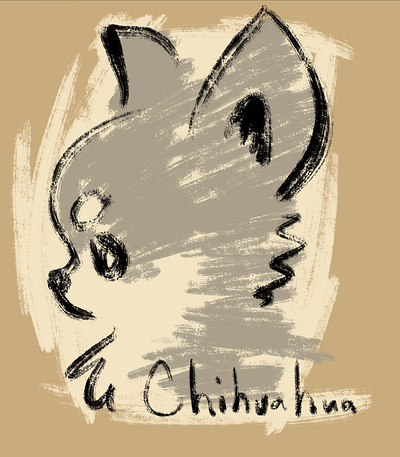 Chihuahua Sketch animal chihuahua dog illustration pet puppy