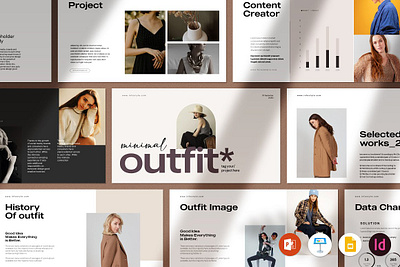 Fashion Outfit Presentation Template fashion minimal photography workbook