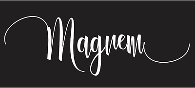 Magnem branding calligraphy design fonts graphic design handwritten jasa design