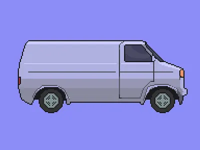 Calssic Van animation art classic car classic van design game illustration pixel art pixelart reto retro design van